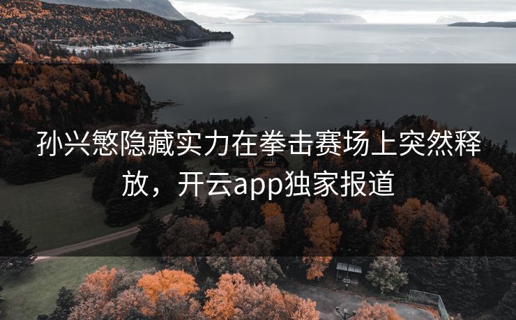 孙兴慜隐藏实力在拳击赛场上突然释放，开云app独家报道